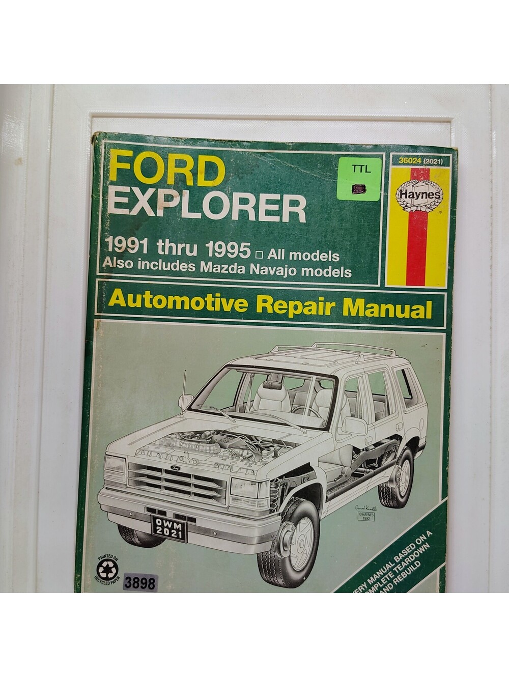 Haynes Ford Explorer Mazda Navajo Automotive Repair Manual 1991-1995